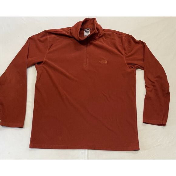 The North Face Other - The North Face Red 1/4 Zip Sweatshirt Mens L Long Sleeve Sweater Active